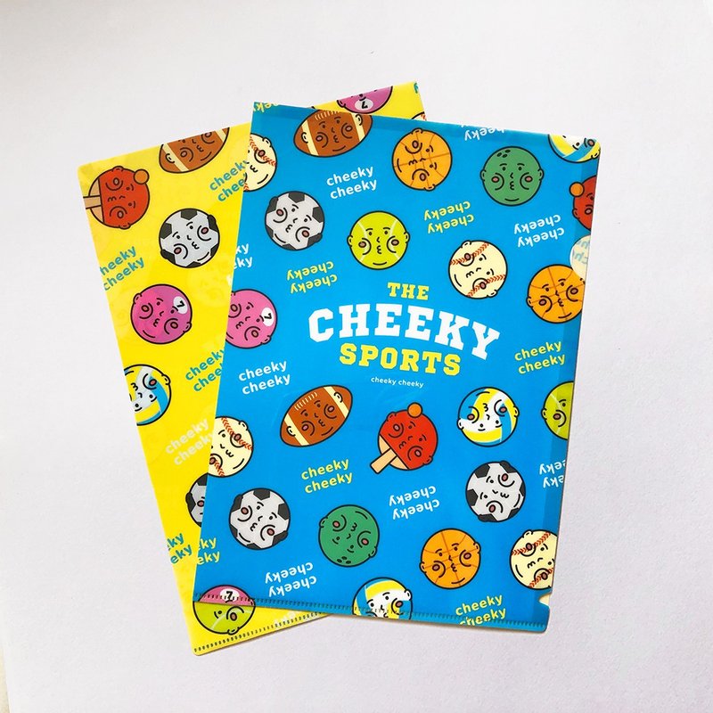 cheeky cheeky 厚面子 THE CHEEKY SPORTS 運動系列 A4膠 Folder - 文件夾/資料夾 - 塑膠 白色