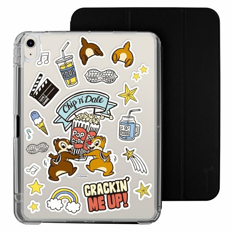 Disney Chip n Dale iPad pro/air 2024 Detachable Clear Case Folio Case - Tablet & Laptop Cases - Plastic Multicolor