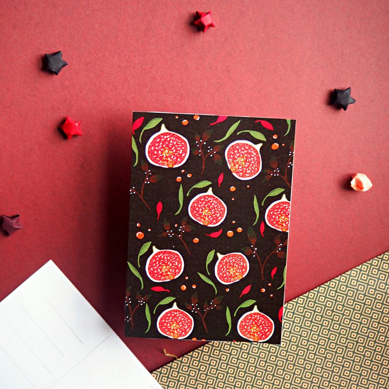 Figs postcard - 卡片/明信片 - 紙 多色