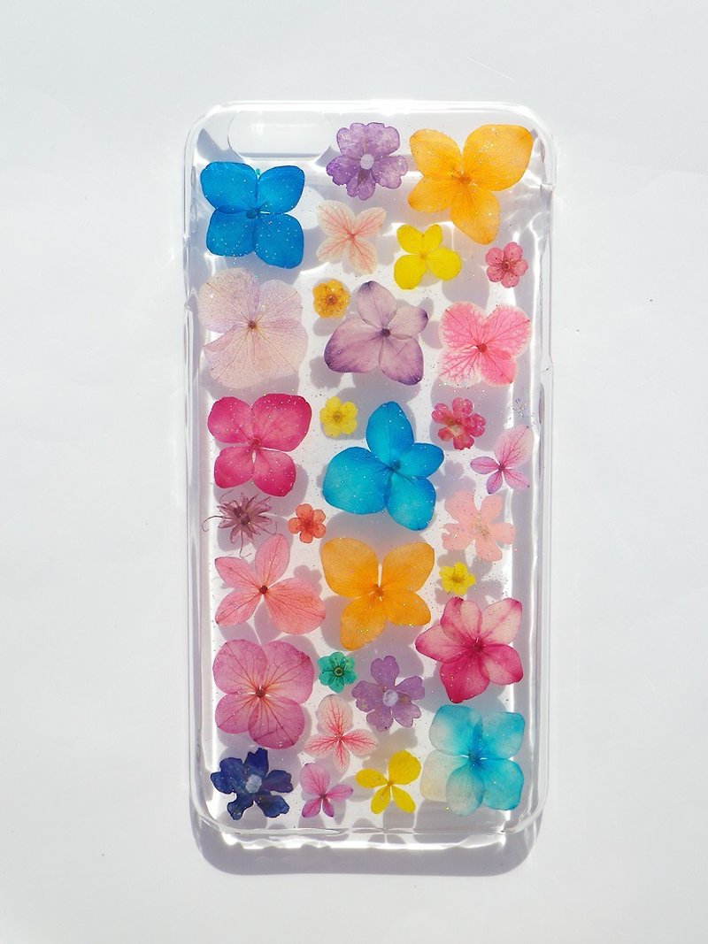 Handmade phone case, Pressed flowers phone case, iphone 6 plus phone case, Colorful ( 2 ) - Phone Cases - Plastic Multicolor