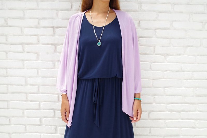 Also I want multiple shots at the simple! Kimono Cardigan <Lavender> - Women's Tops - Other Materials Purple