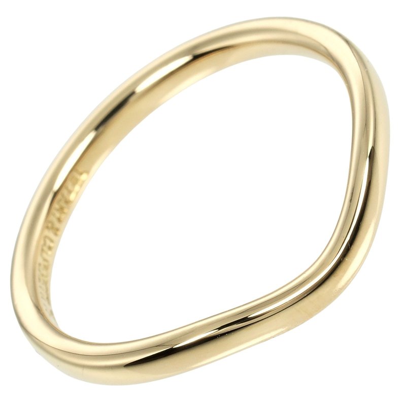 【日本直送】ティファニー TIFFANY&Co. カーブド バンド 8.5号 リング 指輪 2mmモデル K18YG イエローゴールド 約2g【中古】Aランク - 戒指 - 貴金屬 金色