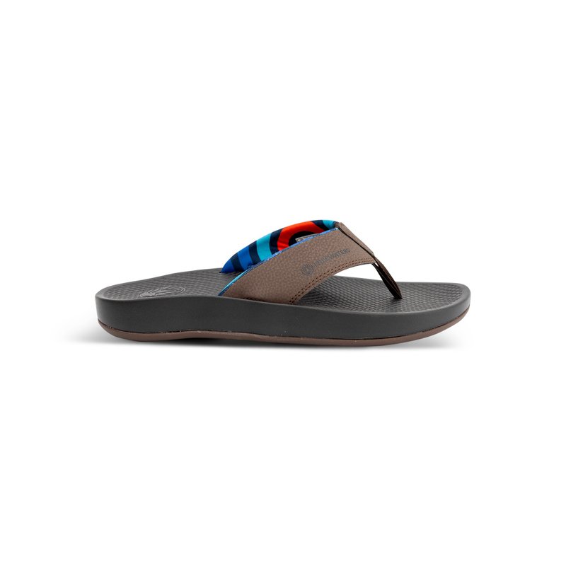 Freewaters Cloud9 Leather Flip-flops/ Flip-flops/ Men's Shoes/ Brown - รองเท้ารัดส้น - ซิลิคอน สีนำ้ตาล