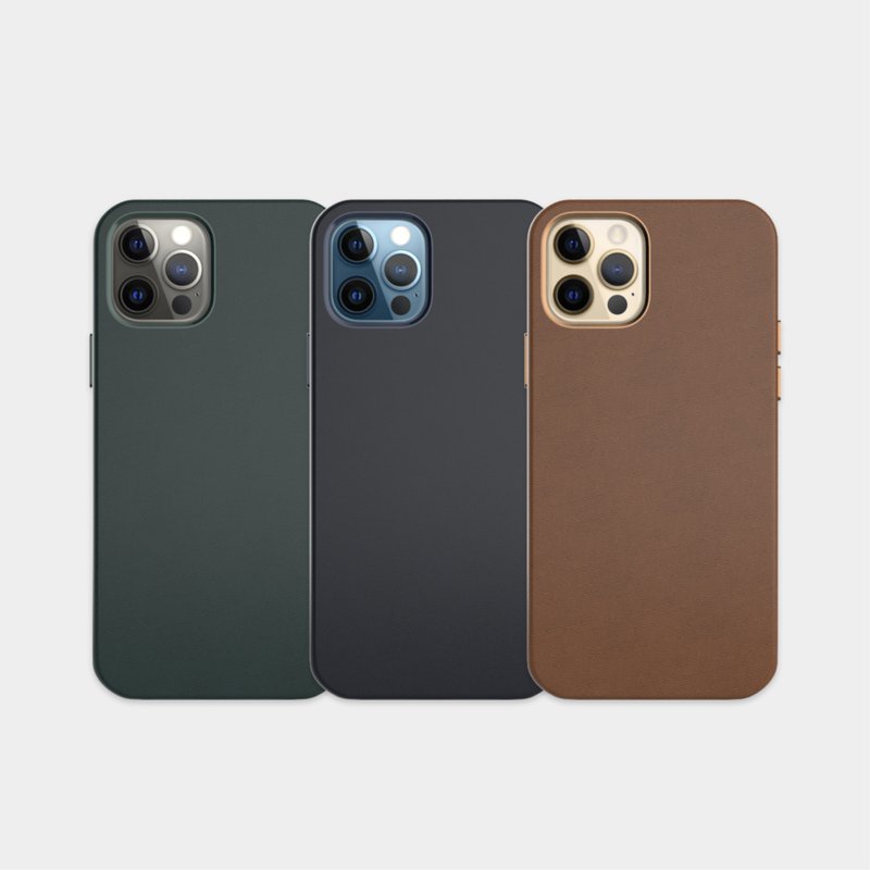 【UNIU】iPhone 12 系列 CUERO 義大利真皮保護殼 - 手機殼/手機套 - 真皮 
