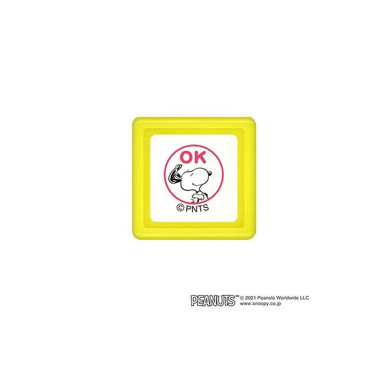 【KODOMO NO KAO】Snoopy soaking seal E OK3 - Stamps & Stamp Pads - Plastic Red