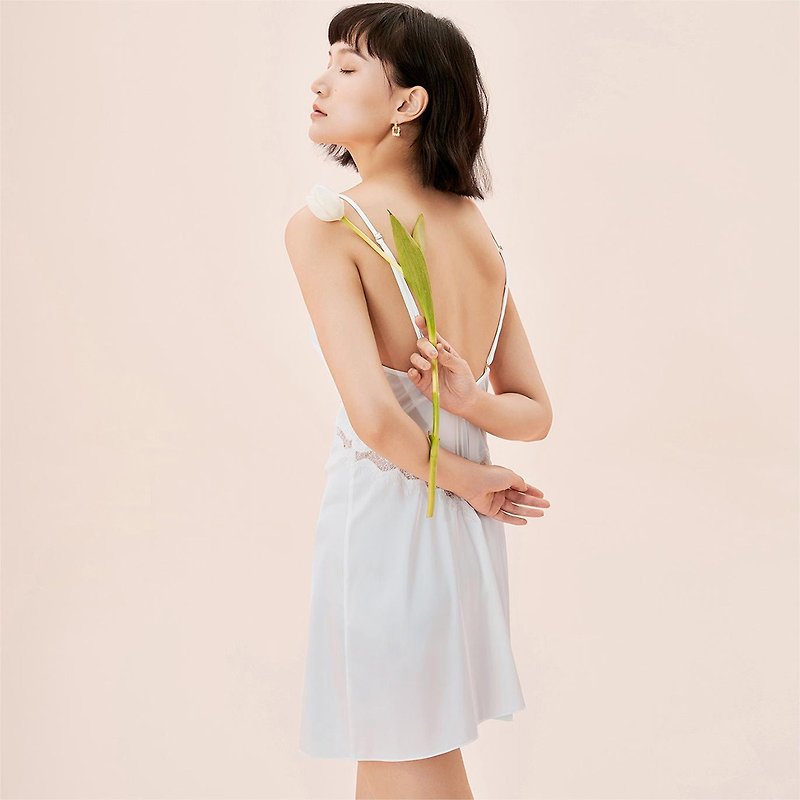 [Free Shipping] Adult Sugar White Day Fantasy Sling Skirt Sexy Pajamas - Adult Products - Other Materials 