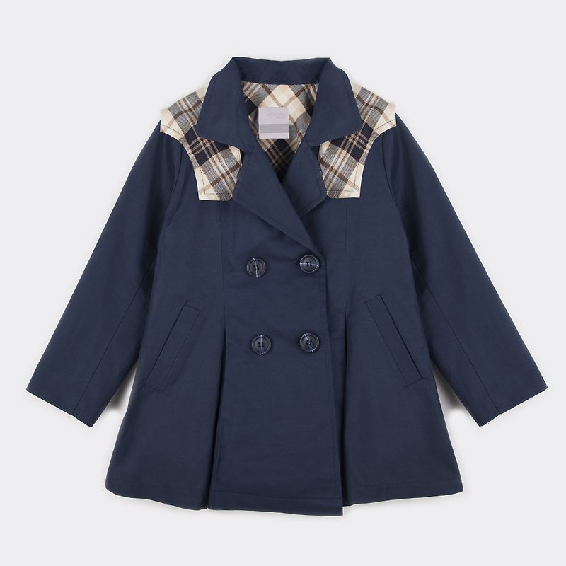 Little England umbrella child windbreaker jacket - เสื้อสูท/เสื้อคลุมยาว - ผ้าฝ้าย/ผ้าลินิน 
