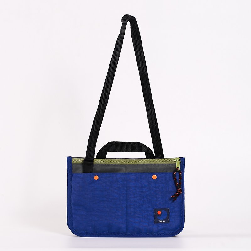 Japfac candy nylon 2nd midnight blue - Messenger Bags & Sling Bags - Polyester Blue