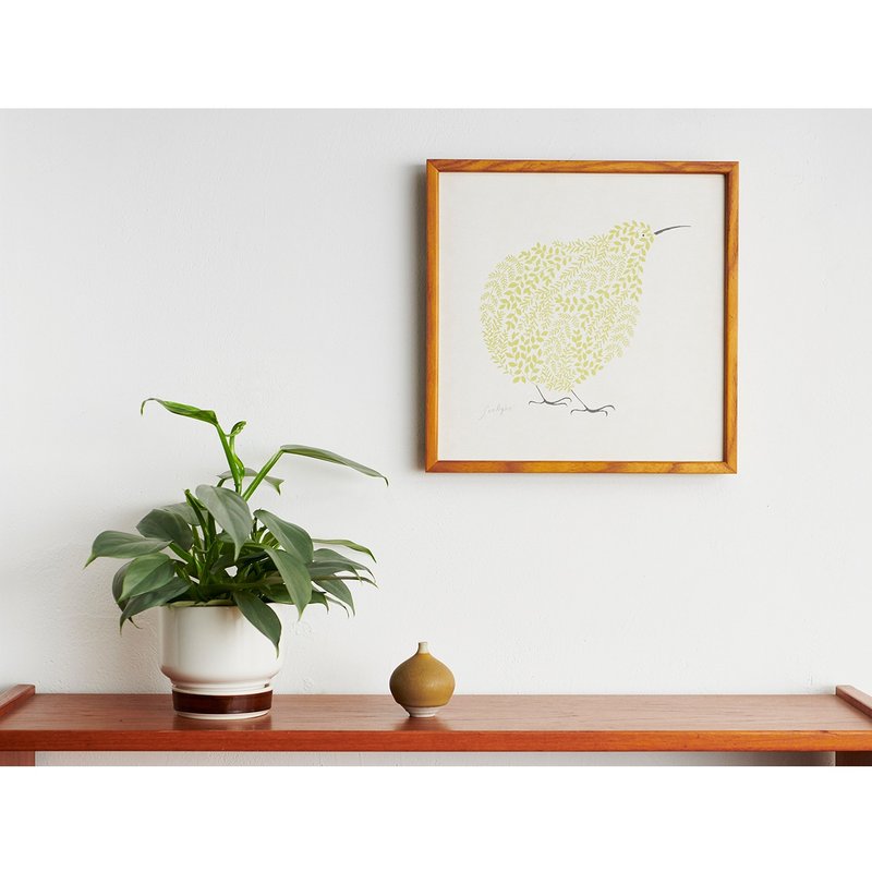 Poster+Frame 30 Fluffy / Kiwi - Posters - Wood Yellow