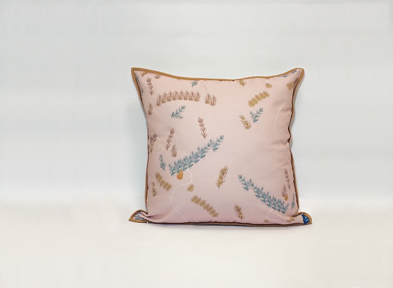 【Flourish Flourish】 Double Sided Pillowcase – Dusk Warm Air - Pillows & Cushions - Cotton & Hemp Pink