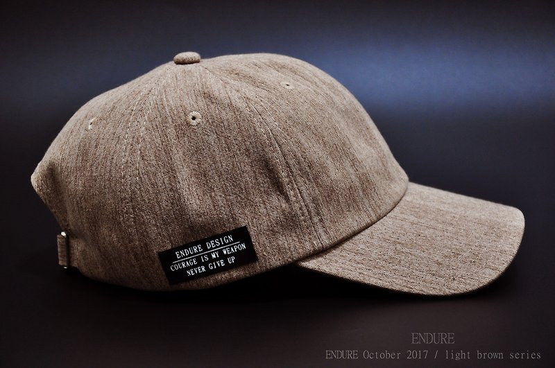 ENDURE/light coffee denim - Hats & Caps - Cotton & Hemp 