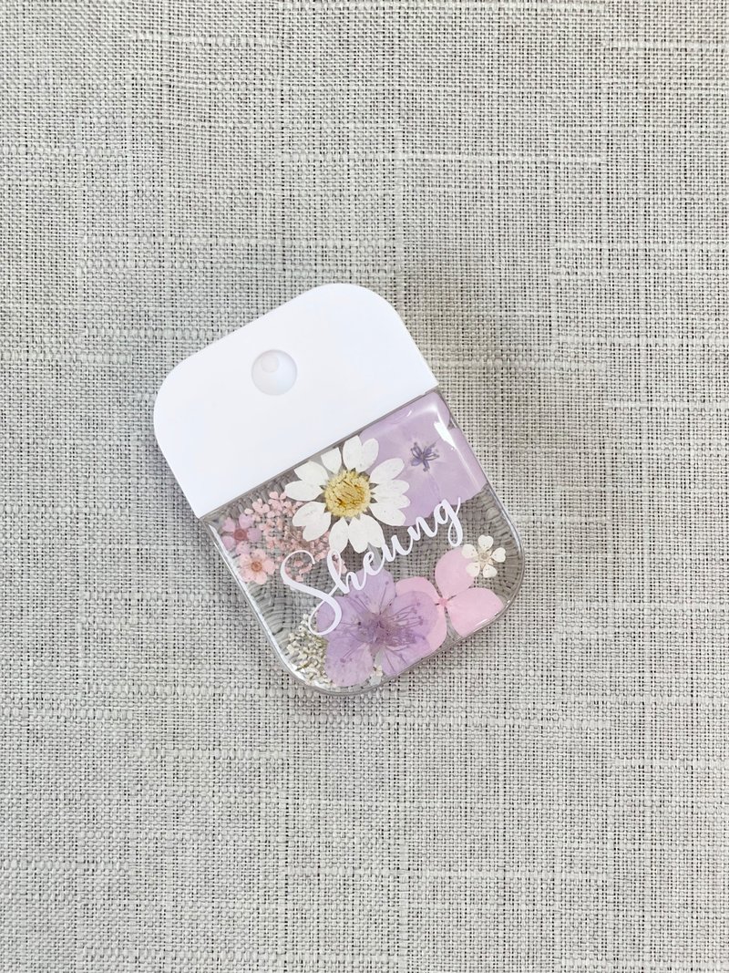 【DIY押花噴霧瓶－花環款】自訂名字 客製化 消毒瓶 防疫用品 - 居家收納/收納盒/儲物盒 - 塑膠 