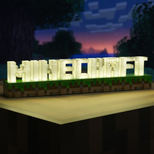 Amazon.co.jp: マインクラフト ロゴ ランプ ライト Minecraft