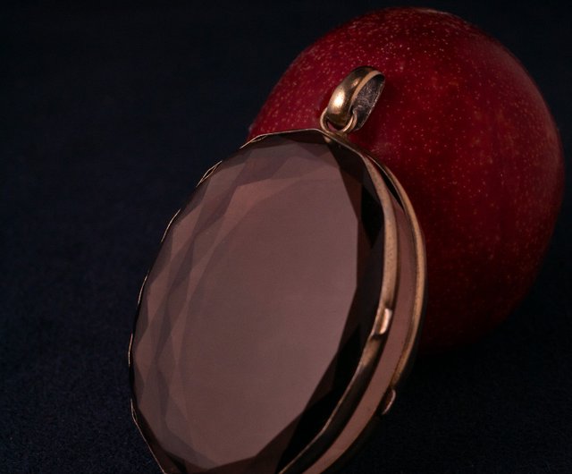 スモーキークォーツ シルバーペンダントネックレス ブラウン 天然 一粒 シンプル スモーキークォーツ シルバー ペンダントトップ カット 雫 天然石