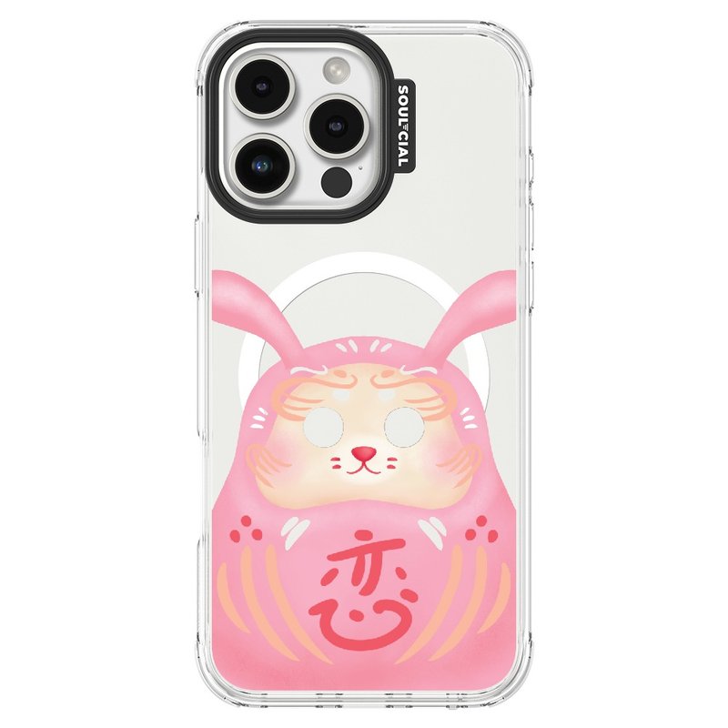 Daruma-DRV Ai Bunny iPhone case MagSafe magnetic protective case - Phone Cases - Other Materials 