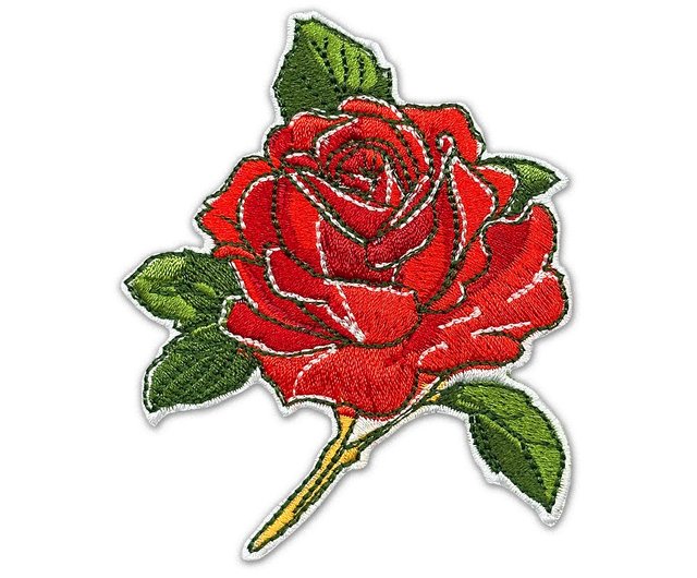 薔薇とチェリー刺繍ワッペン 薔薇とチェリー刺繍ワッペン 【公式通販】