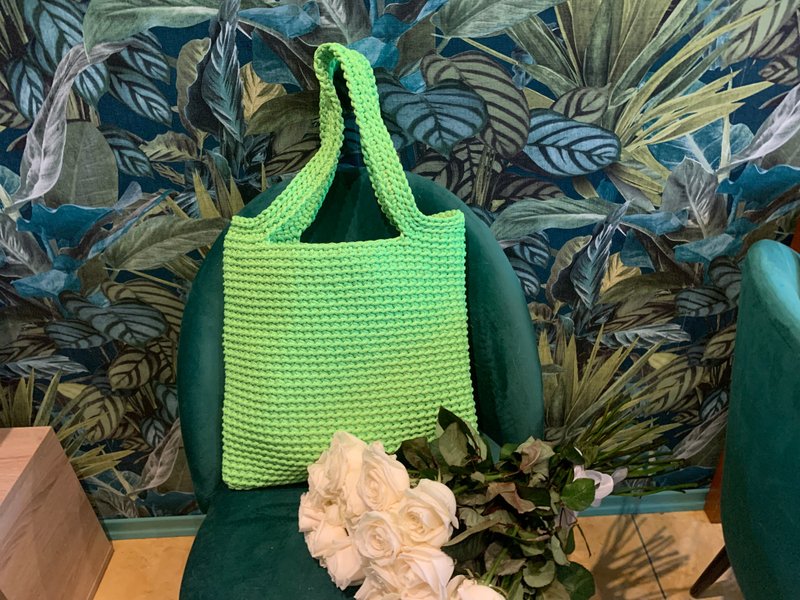 Shopper bag crochet with handles - Handbags & Totes - Polyester 