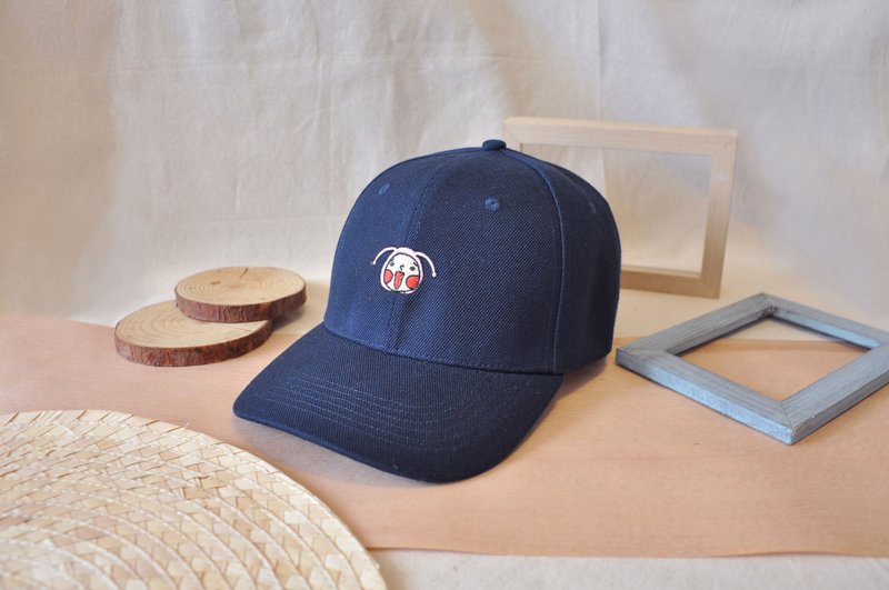 Dark blue embroidery baseball cap for adults and children - Hats & Caps - Cotton & Hemp Blue