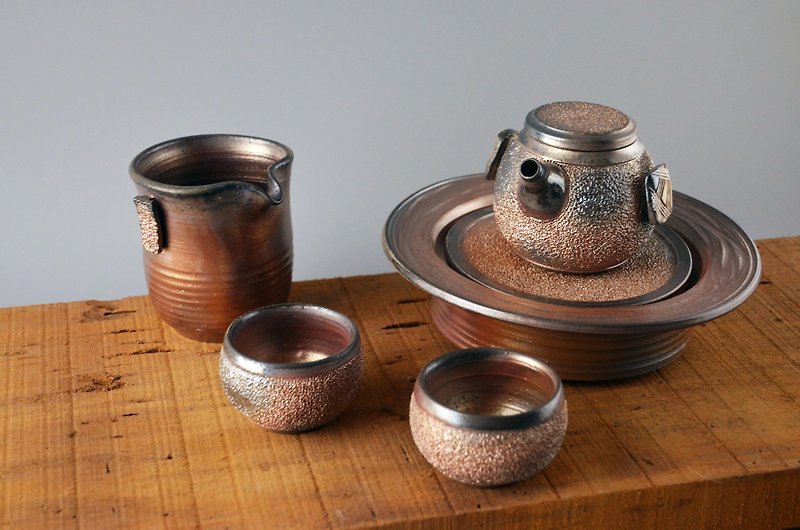 柴燒茶具組-冰煙系列(皆可單買) - 花瓶/陶器 - 陶 