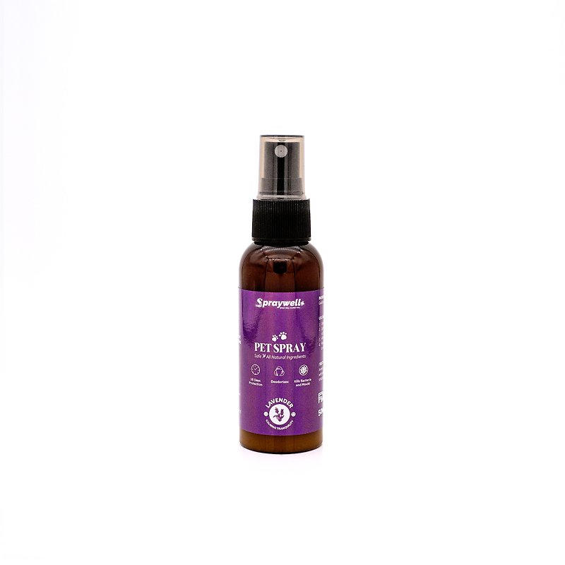 Spraywell Natural Aromatherapy Spray for Pets - Lavender (50ml) - Cleaning & Grooming - Other Materials Purple