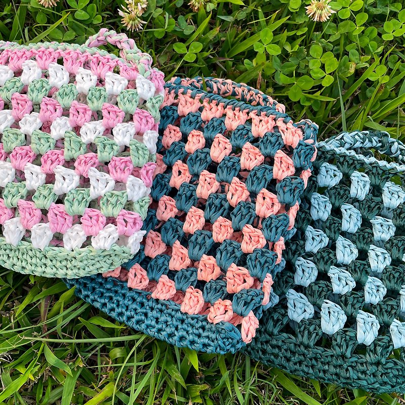 Crochet Hollow Side Backpack Phone Bag - Customized - Messenger Bags & Sling Bags - Eco-Friendly Materials Multicolor