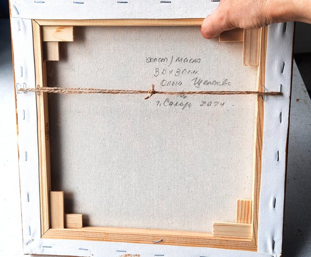 箱入り猫（娘)　油絵　オリジナル　手描き　原画 1_7aecdae215349f19b9b071065ce9