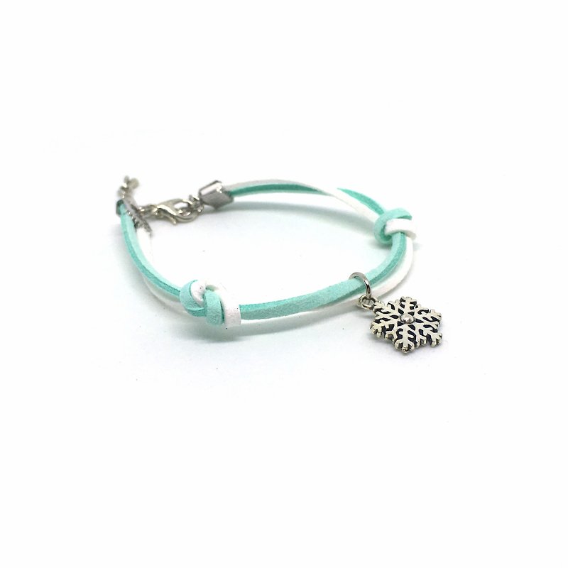 Handmade Simple Stylish Snowflake Bracelets –light blue - Bracelets - Other Materials Blue