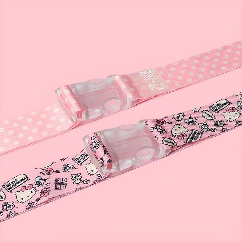 Hello Kitty Luggage straps│Four colours available|PC buckle│Adjustable length│Ea - กระเป๋าเดินทาง/ผ้าคลุม - วัสดุอื่นๆ สีเทา