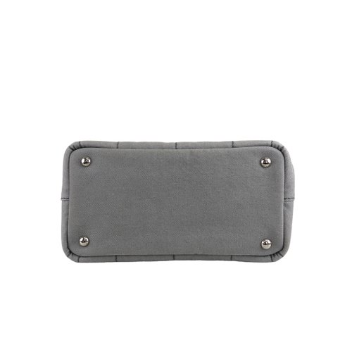 VINTAGE●PRADA●プラダ キャンバス グレー ハンドバッグ 日本直送 名牌中古包 】PRADA プラダ カナパ ハンドバッグ