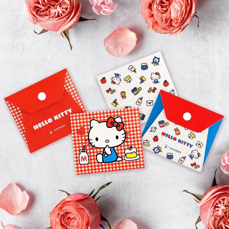 【5折福袋】 Sanrio MASKfolio 口罩套 Hello Kitty - 口罩/口罩收納套 - 紙 