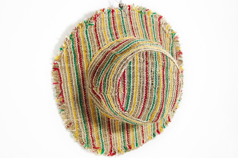 Hand twist cotton knit cap / knit cap / hat / crochet hats / hat - Department of Forestry South hue national wind - Hats & Caps - Cotton & Hemp Multicolor