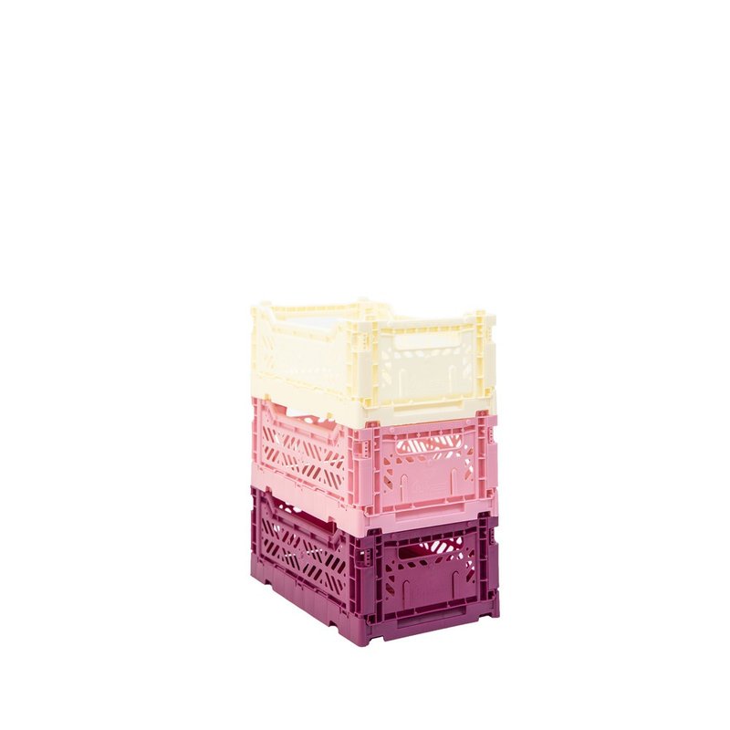 Aykasa Turkey Folding Storage Basket-Classic Combination-Berry Sandwich - Storage - Plastic Multicolor