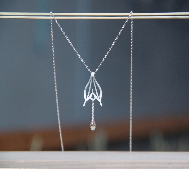 Mermaid Series Handmade 925 sterling silver necklace | pendant | accessories - สร้อยคอ - โลหะ ขาว