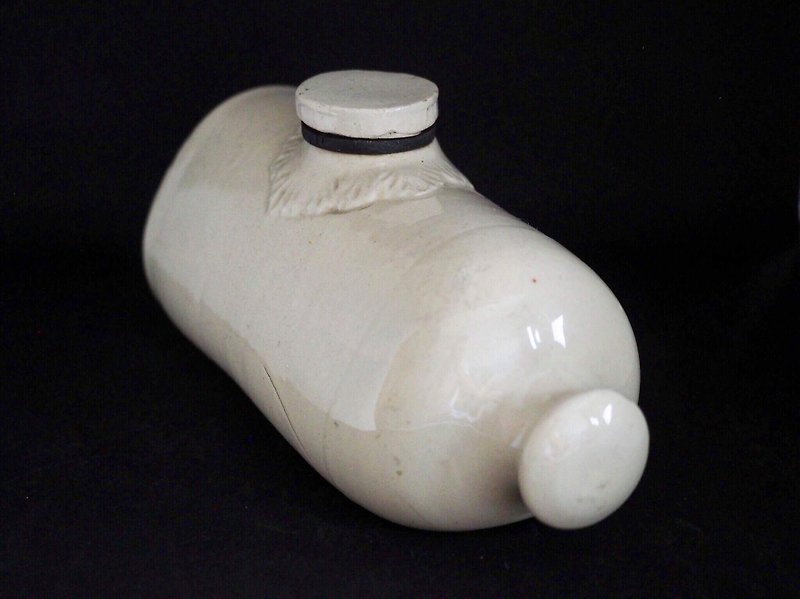 イギリスの世紀のアンティーク陶器湯たんぽ陶器コレクターシリーズ - 花瓶・植木鉢 - 陶器 