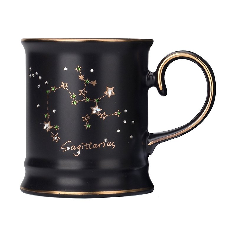 [JOYYE] Swarovski Stars 12 Constellation Series Mug - Sagittarius - Mugs - Porcelain 
