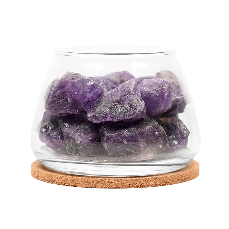 【正佳珠寶】紫水晶 原礦消磁水晶杯 智慧招財能量 - 其他 - 水晶 多色