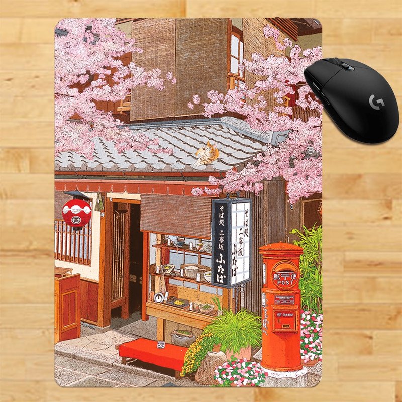 3貓小舖~春晨拂面花香 滑鼠墊 - 滑鼠墊 - 塑膠 