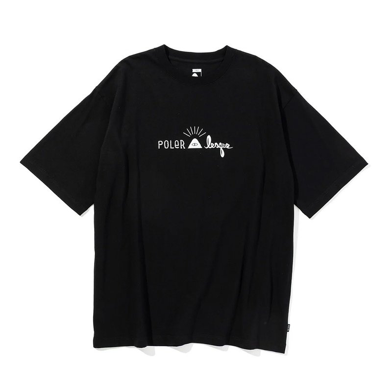 日本限定Poler x Lesque COTTON TEE 街頭潮流聯名棉T / 黑 - 男 T 恤 - 棉．麻 黑色