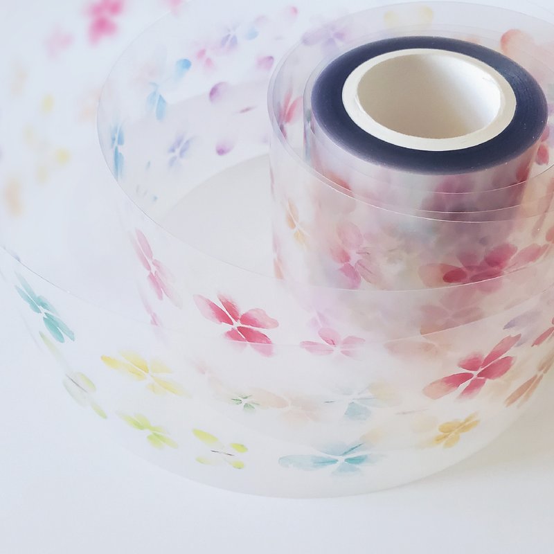 Xiaochun Shifang with release paper PET tape - Washi Tape - Paper Pink