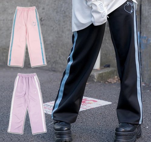 Love Elixir Love 刺繍 男女兼用 ストレート カジュアル