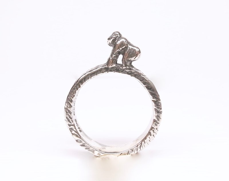 Ermao Silver[Animal Series─Finger Scenery Orangutan-Ring] Silver - General Rings - Other Metals 