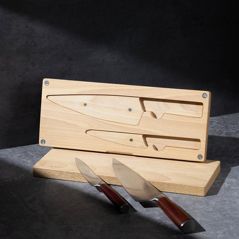 Ye Tian-アクセサリーシリーズ 職人手作り アウトドアキャンプセット 専用ナイフボックス まな板 ナイフなし - 包丁・ナイフスタンド - 木製 