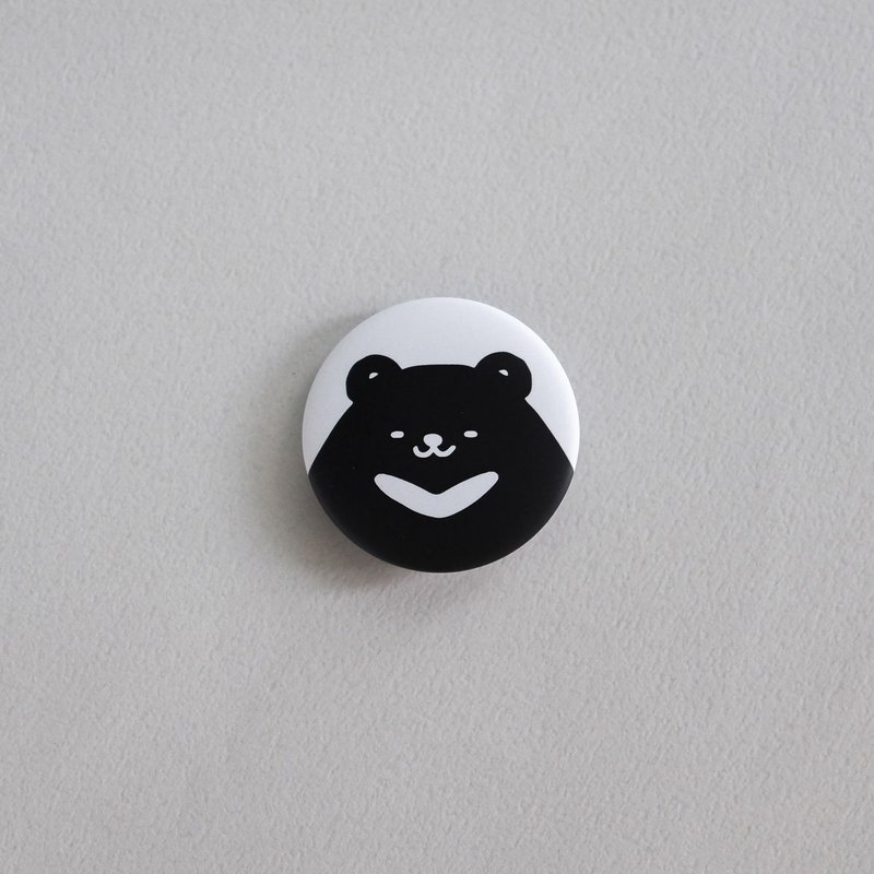 WHOSMiNG - PIN別針 TAIWAN BEAR - 胸針 - 塑膠 白色