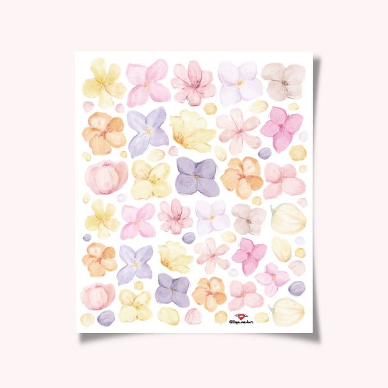 spring flowers_stickers - สติกเกอร์ - กระดาษ 