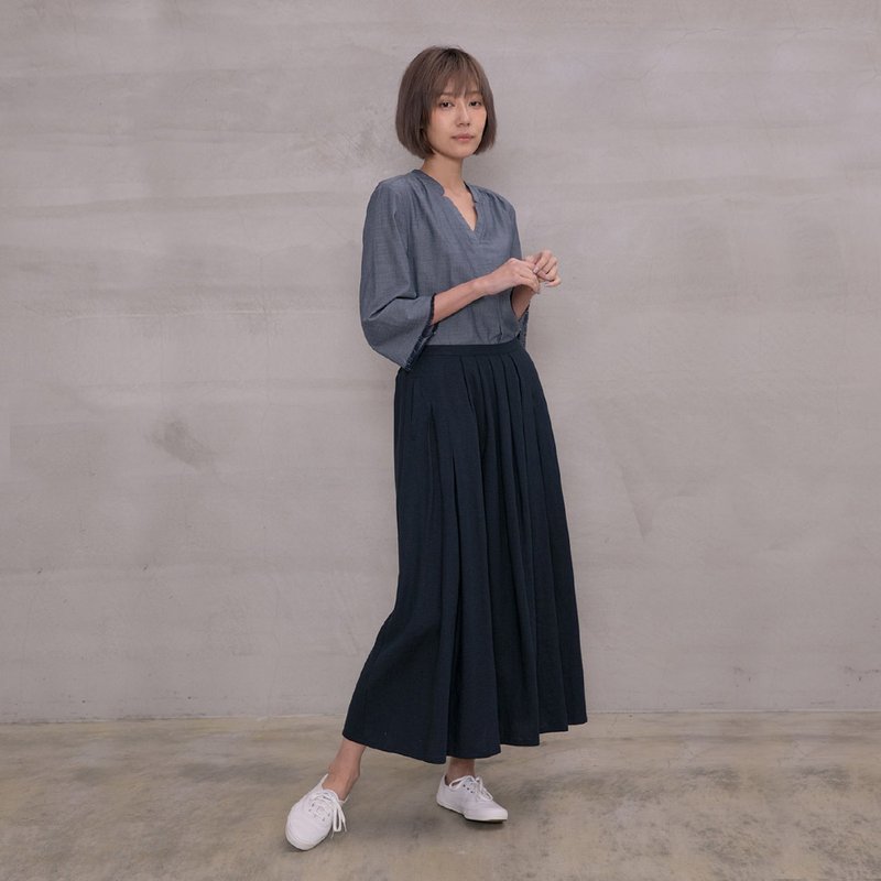 Sailed Away Linen Maxi Skirt - Skirts - Cotton & Hemp Multicolor