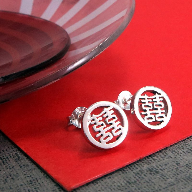 Petite Rounded Sterling Silver Earrings - ต่างหู - เงินแท้ สีเงิน