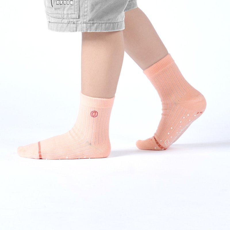 ブルーム/ピンク (13-15、16-18、19-22cm) - MIT デザインの子供用ミッドカーフソックス - 靴下・ソックス - コットン・麻 ピンク