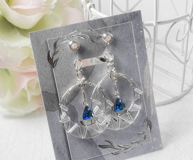 スワロフスキー TIME ピアス モブ 人気 スワロフスキー