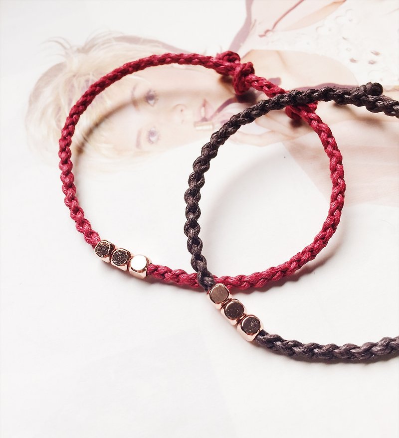 ❈La Don pull winter ❈ - friendship braided telescopic bracelet - Bracelets - Other Metals Multicolor