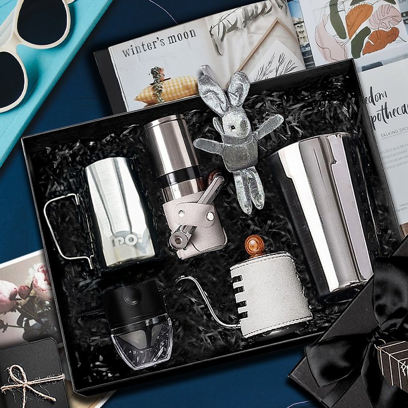 Gift Set(CoffeeKettle/Manual grinder/Icony Mug/Hanging Ear Dripper/Milk Pitcher) - เครื่องทำกาแฟ - แก้ว 